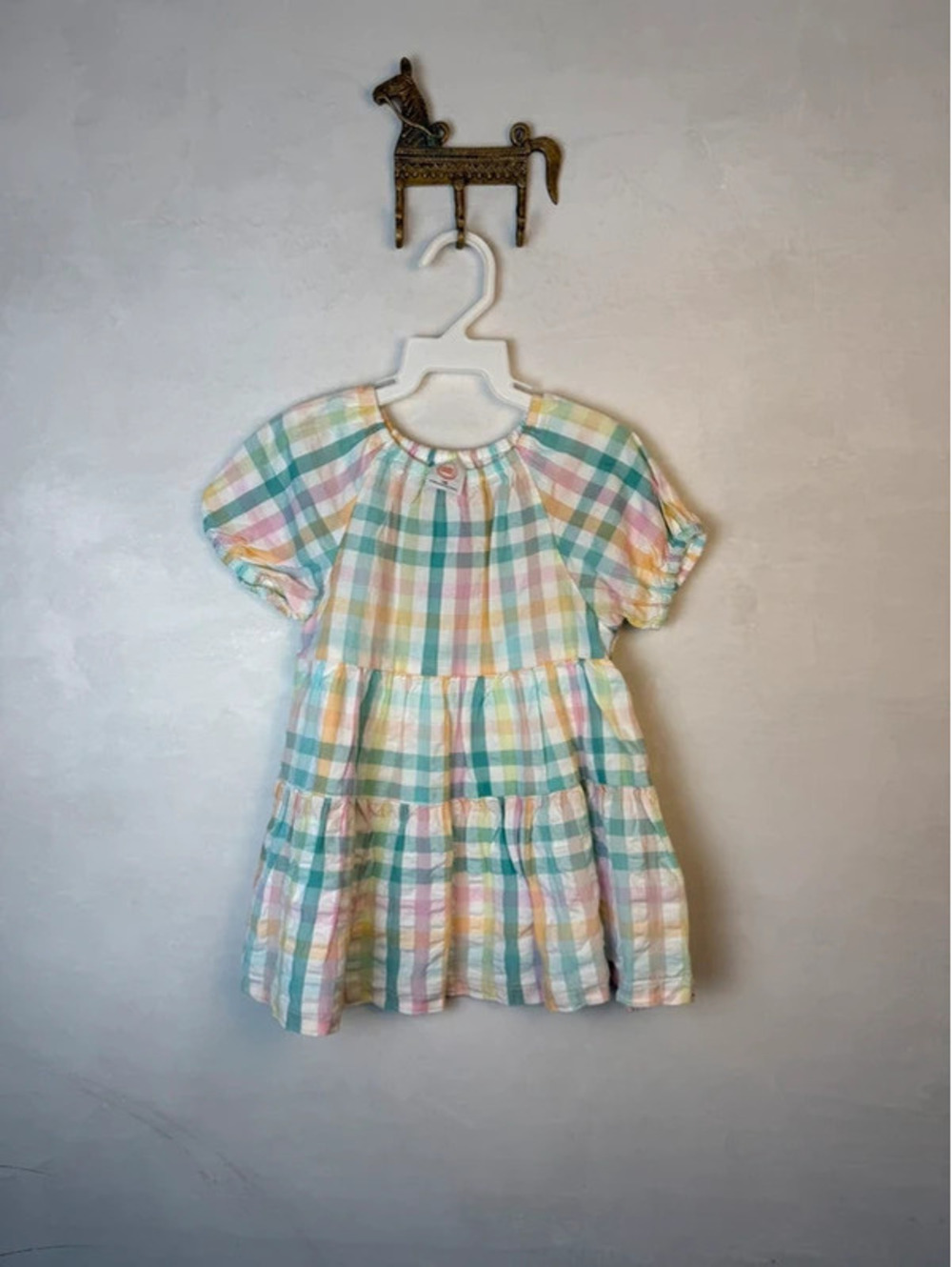 Pastel Gingham dress size 12 months